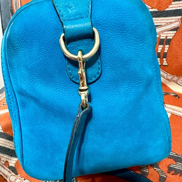 GUCCI❤️🌟WEB BOSTON SUEDE & LEATHER BAG⭐️ - Picture 6 of 13